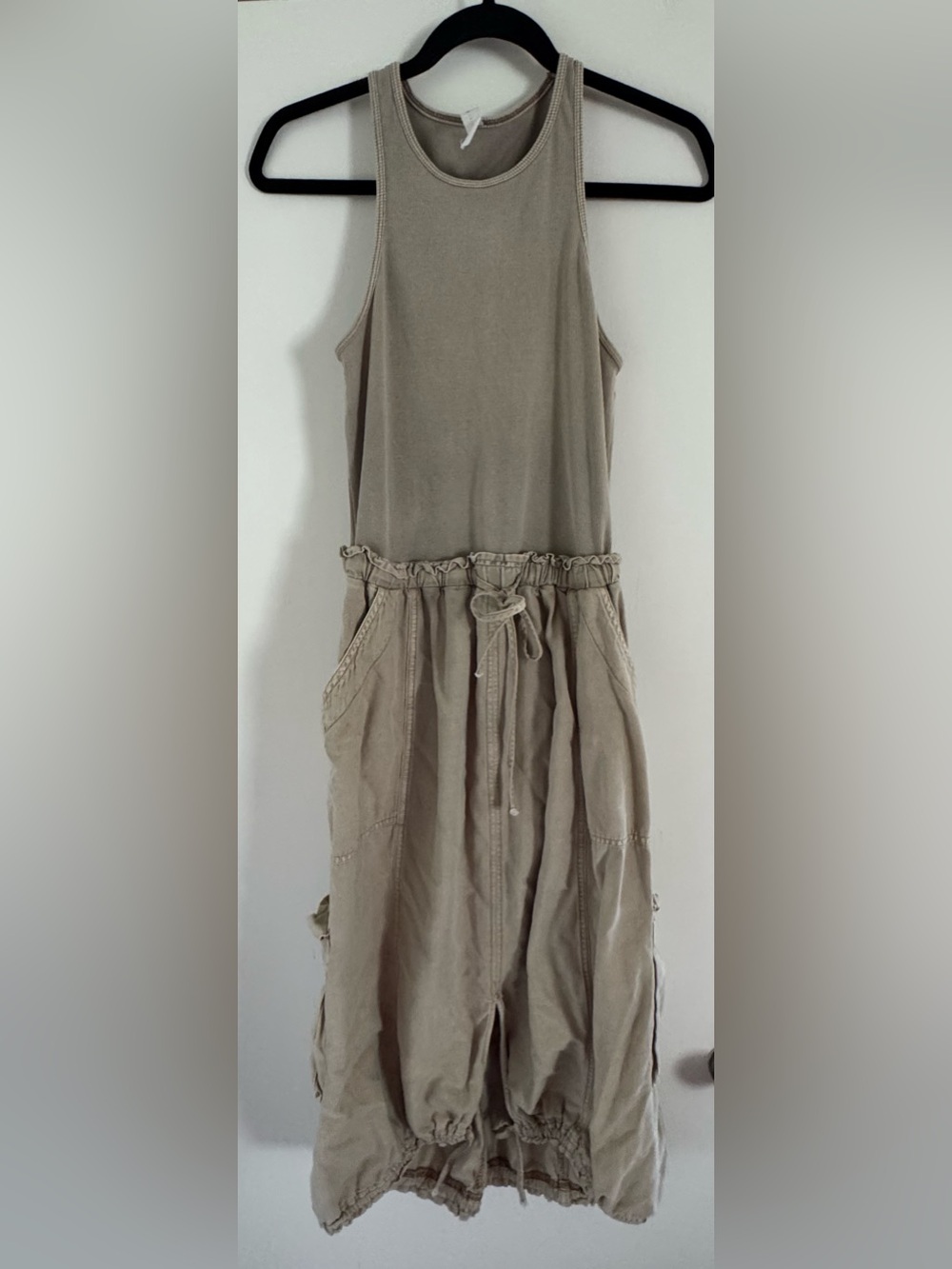 Daily Practice Anthropologie Be Bold Racerback Twofer Cargo Midi Dress - Picture 3 of 10